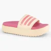 Beige Adilette Platform