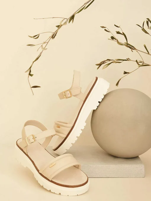 Beige Chunky Sandaal