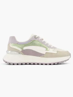Beige Chunky Sneaker Glitter