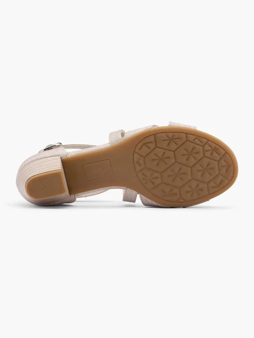 Beige Comfort Sandaal