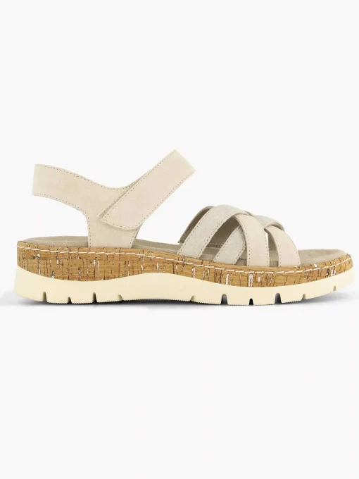 Beige Comfort Sandaal