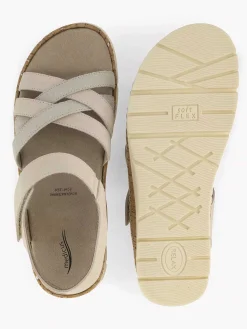 Beige Comfort Sandaal