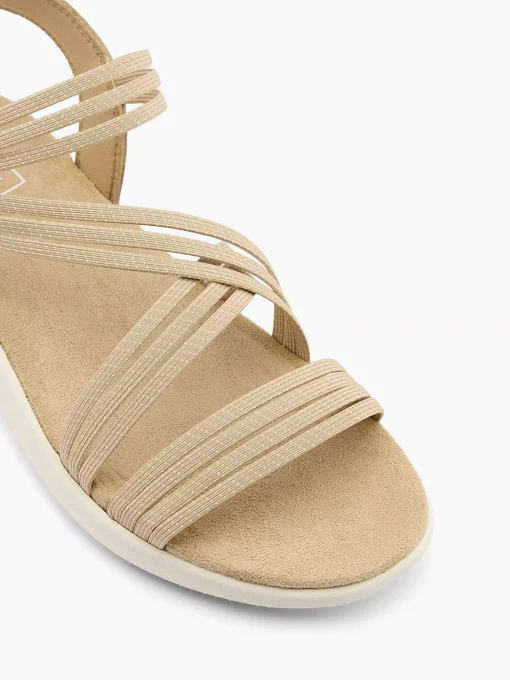 Beige Comfort Sandaal