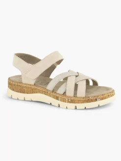 Beige Comfort Sandaal