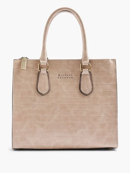 Beige Handtas