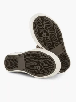 Beige Hoge Canvas Sneaker