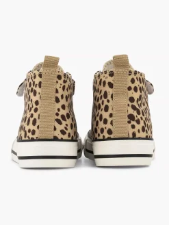 Beige Hoge Canvas Sneaker