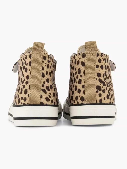 Beige Hoge Canvas Sneaker