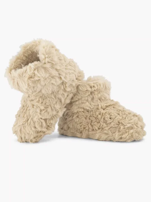 Beige Hoge Pantoffel Plush