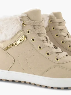 Beige Hoge Sneaker