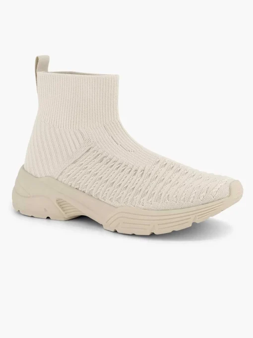 Beige Hoge Sneaker