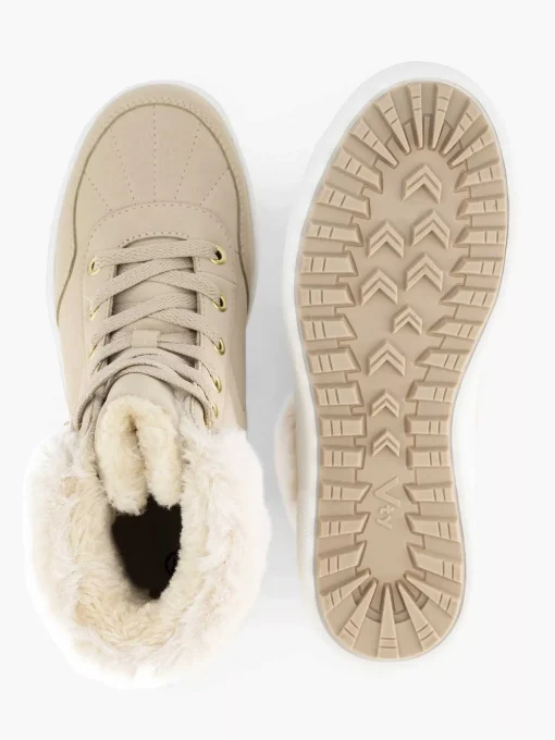 Beige Hoge Sneaker