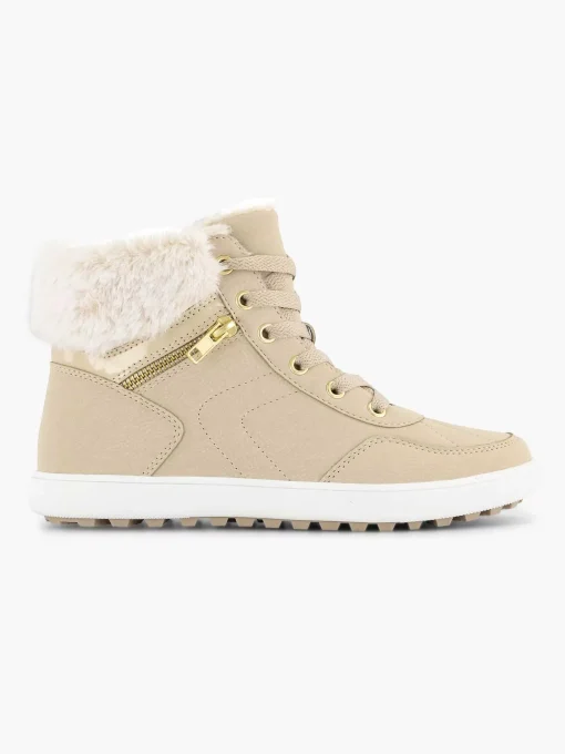 Beige Hoge Sneaker