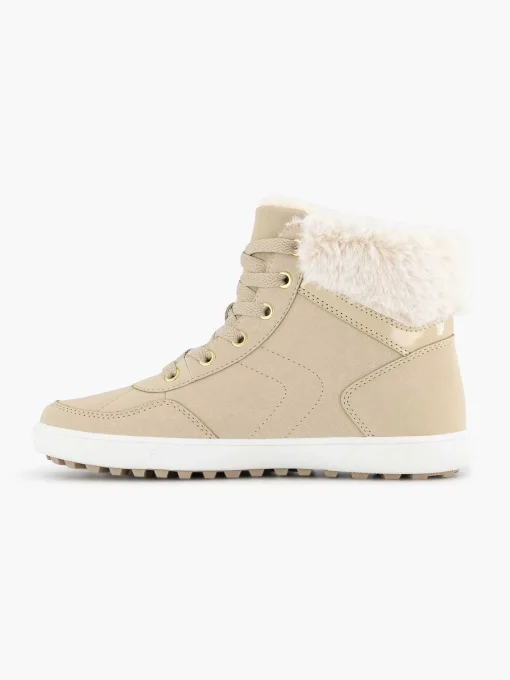 Beige Hoge Sneaker