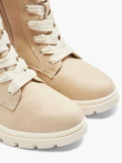 Beige Hoge Veterboot