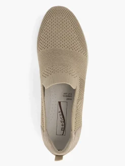 Beige Instap Comfort Sneaker Knitted