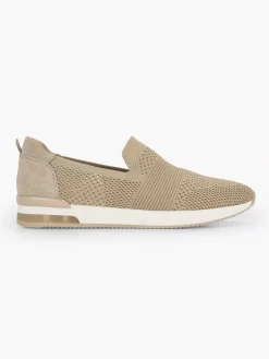 Beige Instap Comfort Sneaker Knitted
