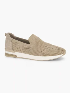 Beige Instap Comfort Sneaker Knitted