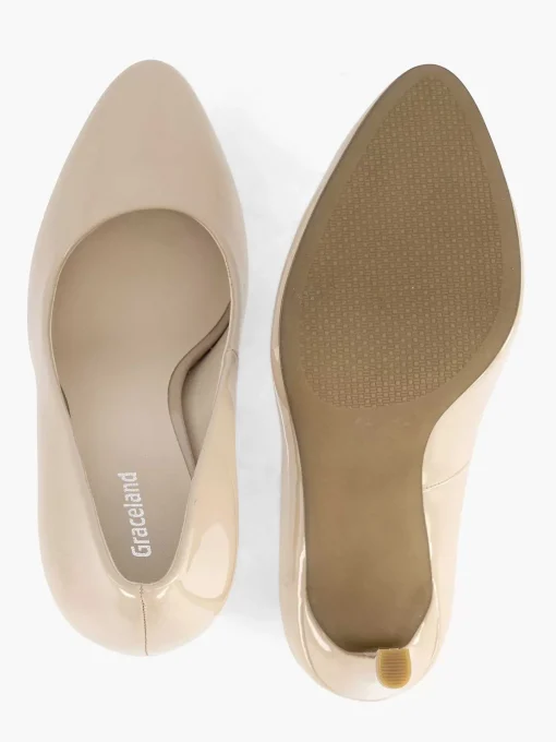 Beige Lak Pump