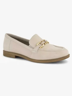 Beige Leren Instapper
