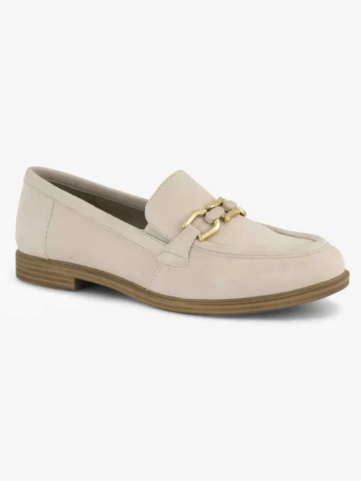 Beige Leren Instapper