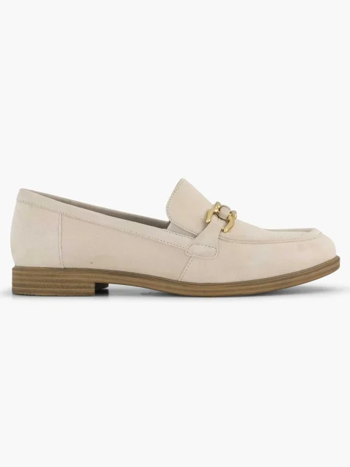 Beige Leren Instapper