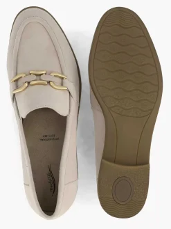 Beige Leren Instapper