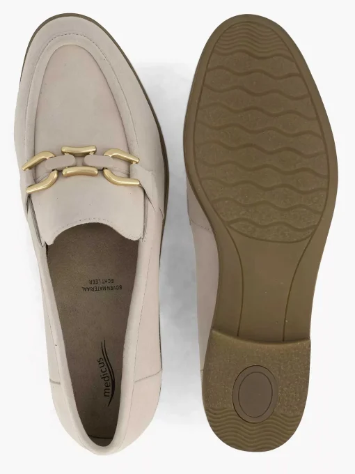 Beige Leren Instapper