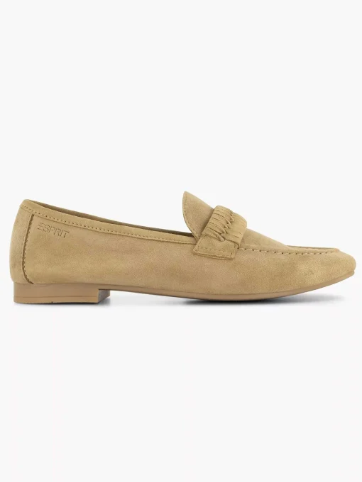 Beige Leren Loafer