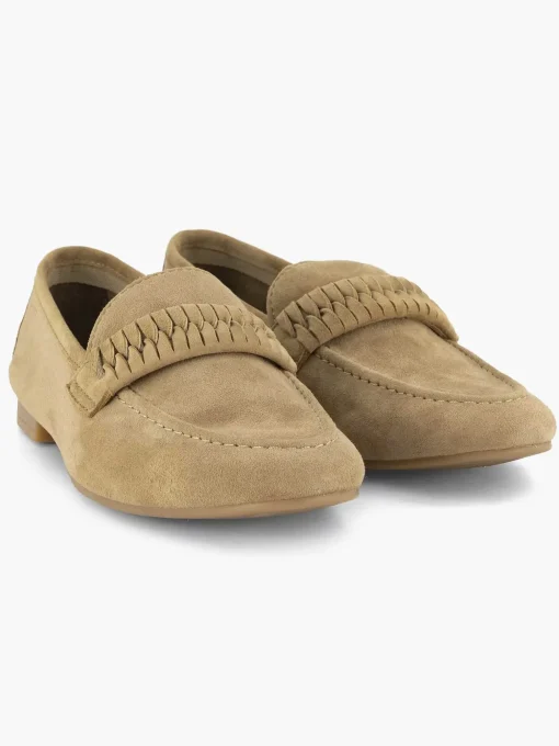 Beige Leren Loafer