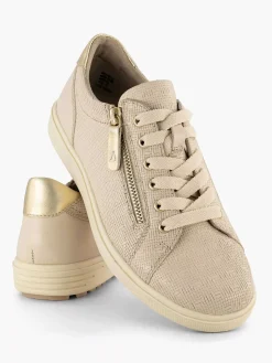 Beige Leren Sneaker