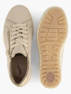 Beige Leren Sneaker