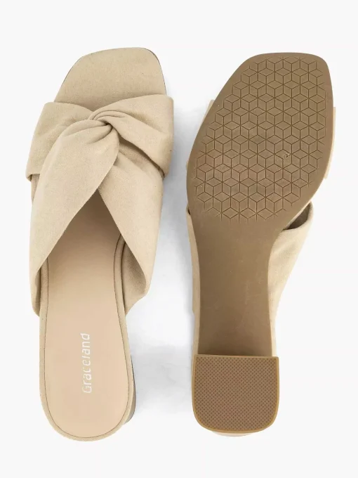 Beige Muiltje Knoop