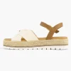 Beige Platform Sandaal