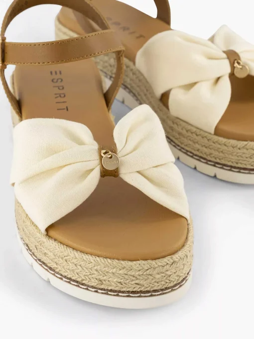 Beige Platform Sandaal