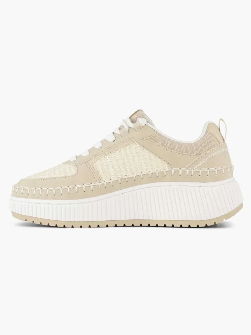 Beige Platform Sneaker