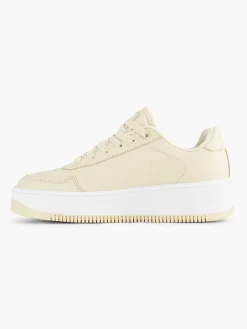 Beige Rebound Platform Low