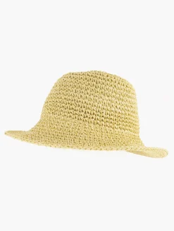 Beige Rieten Hoed