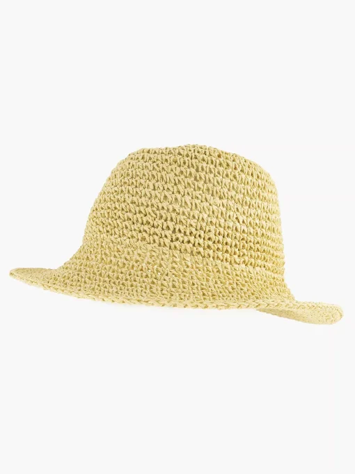Beige Rieten Hoed