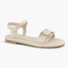 Beige Sandaal Siergesp