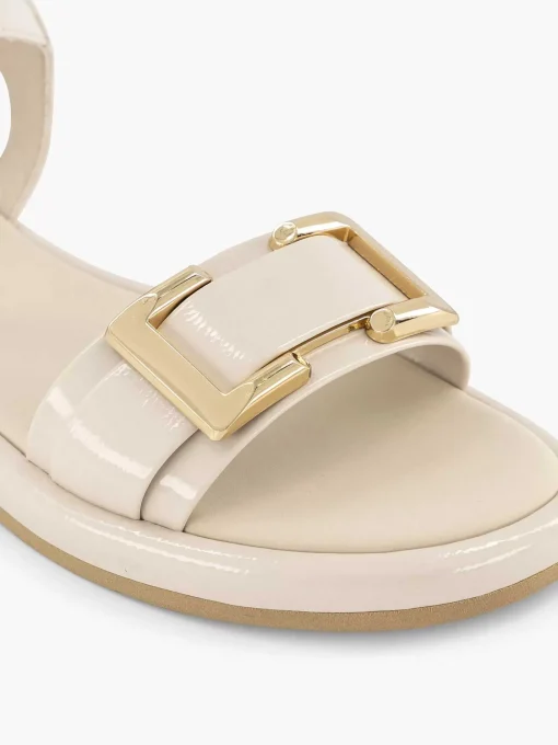 Beige Sandaal Siergesp