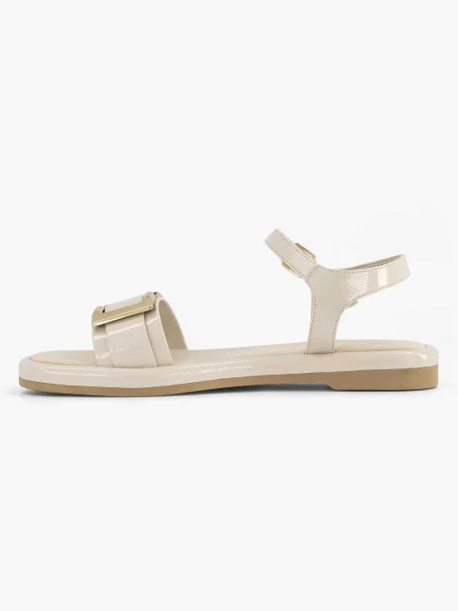 Beige Sandaal Siergesp