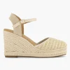 Beige Sandaal Sleehak