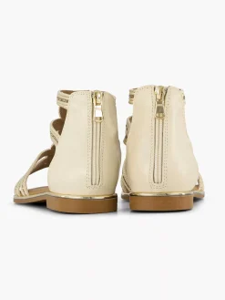 Beige Sandaal Steentjes