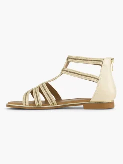 Beige Sandaal Steentjes