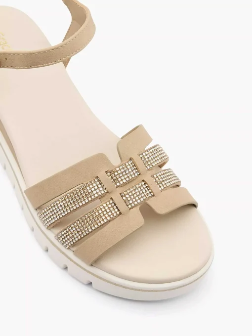 Beige Sandalette