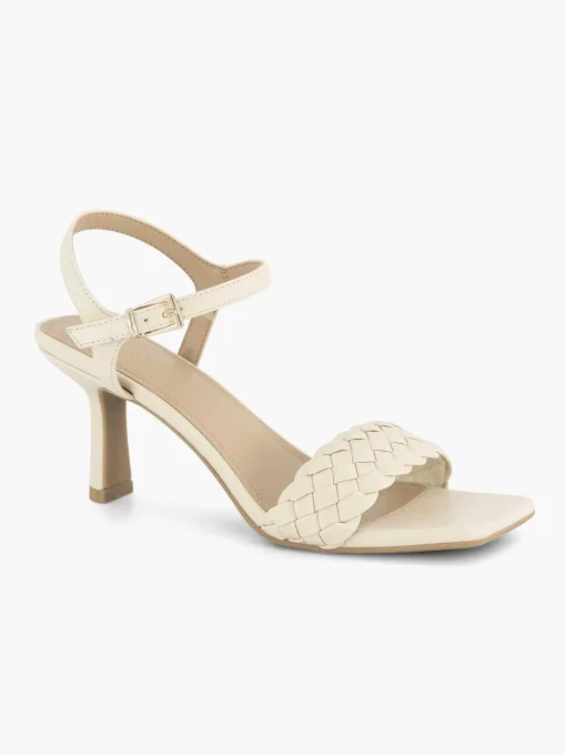 Beige Sandalette Gevochten