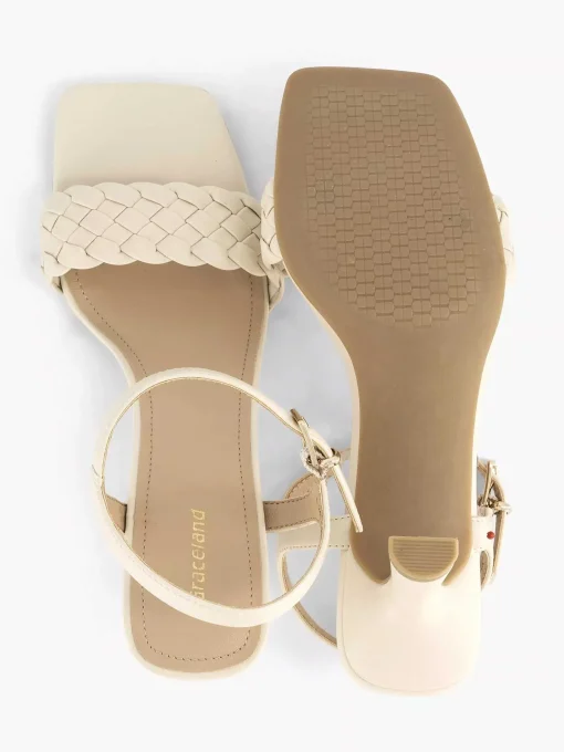 Beige Sandalette Gevochten