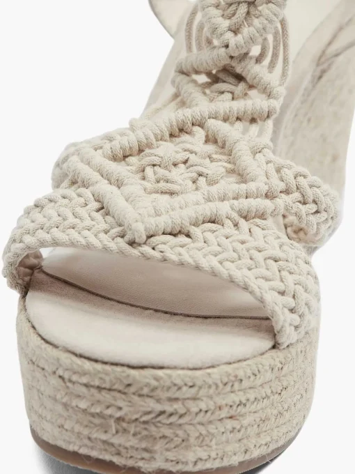 Beige Sandalette Sleehak