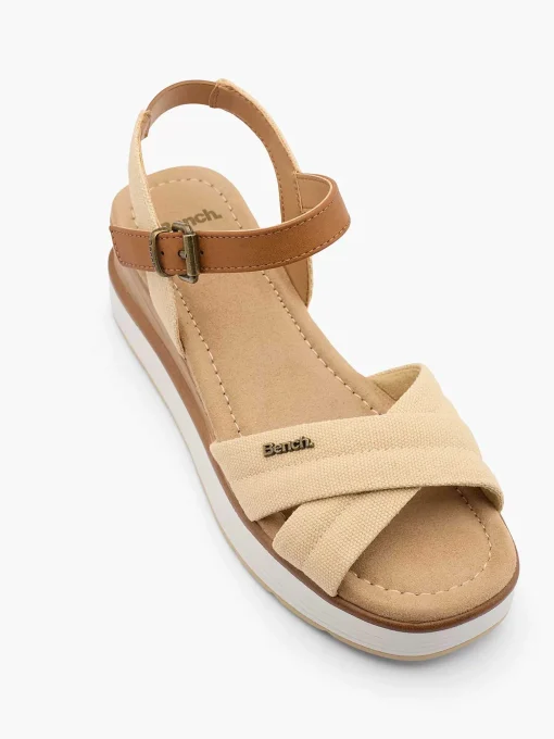 Beige Sandalette Sleehak